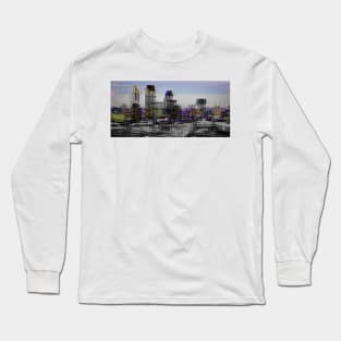 London Skyline Glitch Long Sleeve T-Shirt